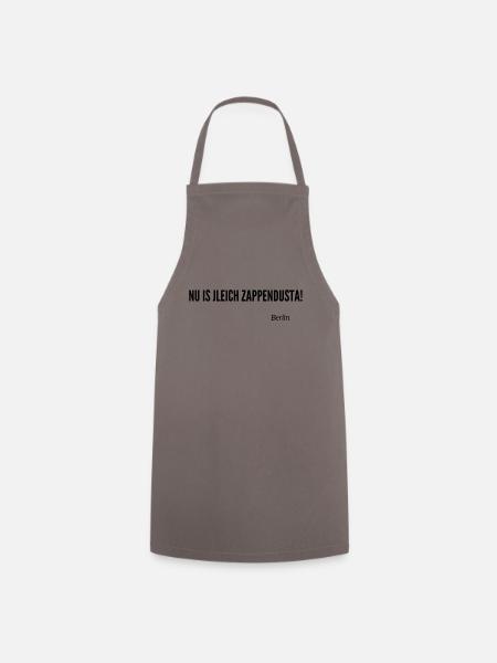 Berliner Schnauze - Kochschürze - Grau