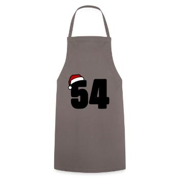 54 Numéro Noël - Tablier de cuisine - gris - Devant - AI Model Male 185 dark (185cm)