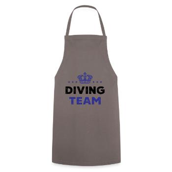 Diving Team - Cooking Apron - grey - Front - AI Model Male 185 dark (185cm)