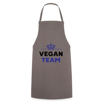 Équipe végétalienne - Tablier de cuisine - gris - Devant - AI Model Male 185 dark (185cm)