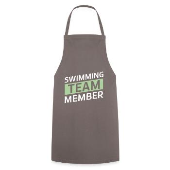 Swimming Team - Kochschürze - Grau - Vorne - AI Model Male 185 dark (185cm)