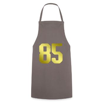 85 number jersey - Cooking Apron - grey - Front - AI Model Male 185 dark (185cm)