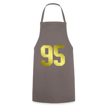maillot numéro 95 - Tablier de cuisine - gris - Devant - AI Model Male 185 dark (185cm)
