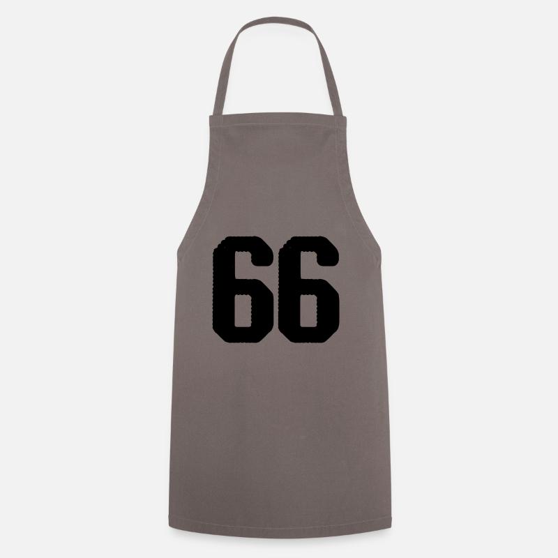 66 number jersey - Cooking Apron - grey
