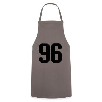96 number jersey - Cooking Apron - grey - Front - AI Model Male 185 dark (185cm)