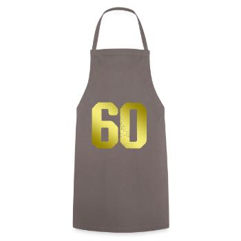 Maillot 60 numéros - Tablier de cuisine - gris - Devant - AI Model Male 185 dark (185cm)