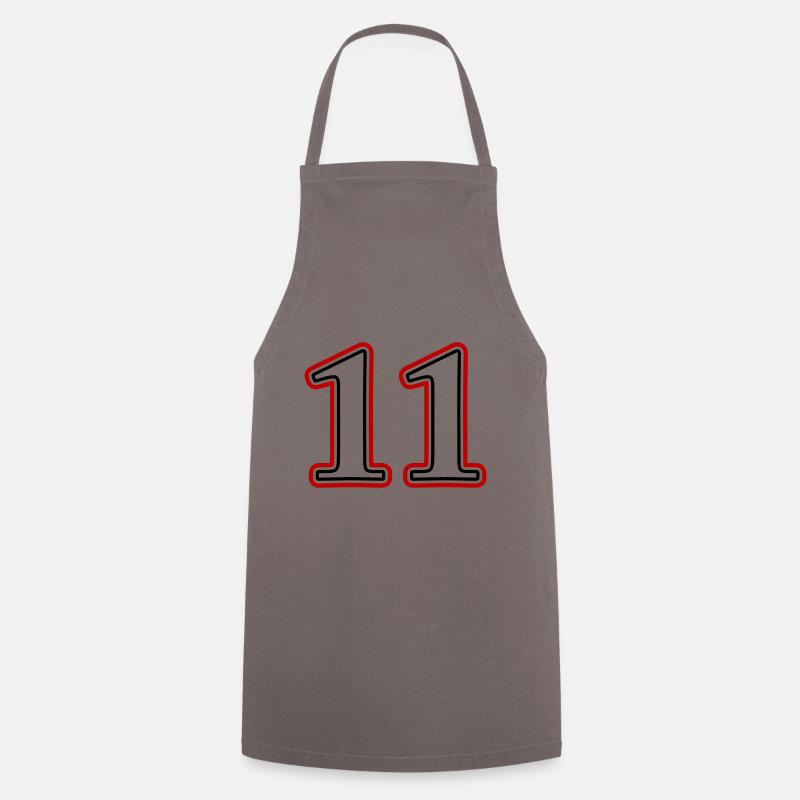 Numero 11 - Grembiule da cucina - grigio