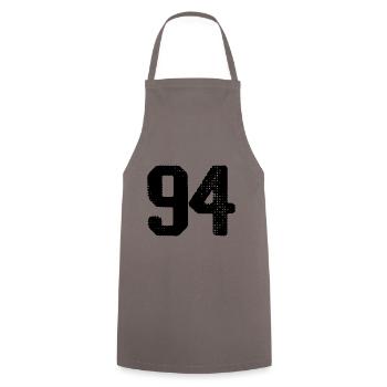 Maillot à 94 numéros - Tablier de cuisine - gris - Devant - AI Model Male 185 dark (185cm)