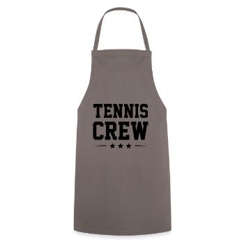 Équipe de tennis - Tablier de cuisine - gris - Devant - AI Model Male 185 dark (185cm)