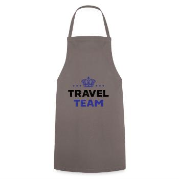 Travel Team - Kochschürze - Grau - Vorne - AI Model Male 185 dark (185cm)