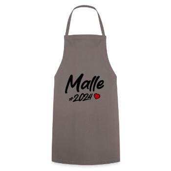 Malle 2024 Herz - Kochschürze - Grau - Vorne - AI Model Male 185 dark (185cm)