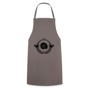 Shell snail Coat of arms - Cooking Apron - grey - Front - AI Model Male 185 dark (185cm)