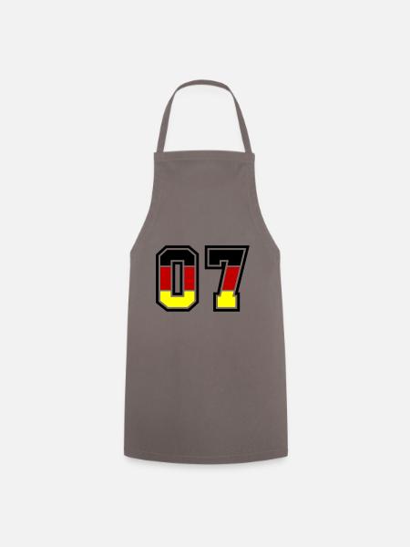 7 Zahl symbol Germany - Kochschürze - Grau