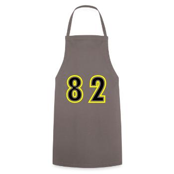 82 Nombre Collège - Tablier de cuisine - gris - Devant - AI Model Male 185 dark (185cm)