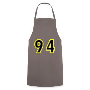 94 Number College - Cooking Apron - grey - Front - AI Model Male 185 dark (185cm)