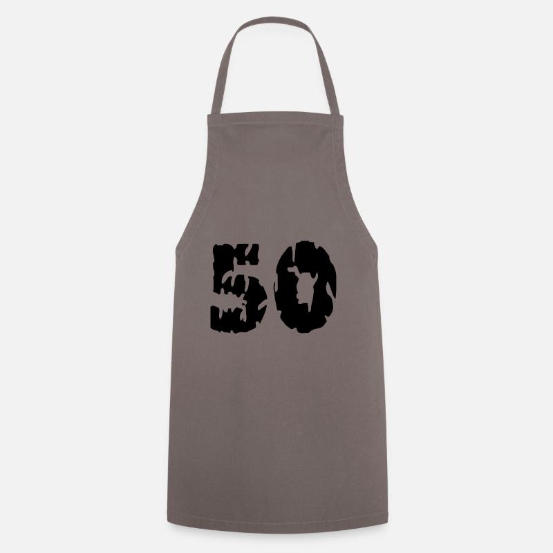Maillot 50 numéros - Tablier de cuisine - gris