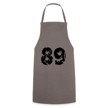 89 Number jersey - Cooking Apron - grey - Front - AI Model Male 185 dark (185cm)