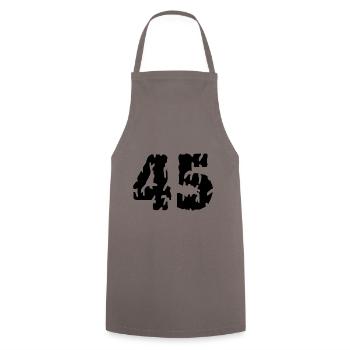 Maillot 45 Numéro - Tablier de cuisine - gris - Devant - AI Model Male 185 dark (185cm)