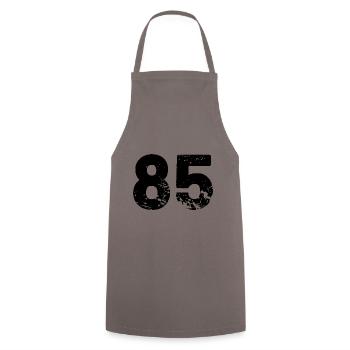 85 number jersey - Cooking Apron - grey - Front - AI Model Male 185 dark (185cm)