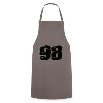 98 Number jersey - Cooking Apron - grey - Front - AI Model Male 185 dark (185cm)