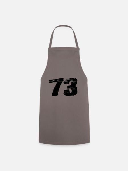 73 Zahl Trikot - Kochschürze - Grau