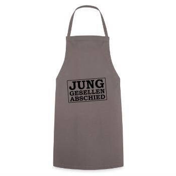 Junggesellen Abschied Jga - Kochschürze - Grau - Vorne - AI Model Male 185 dark (185cm)