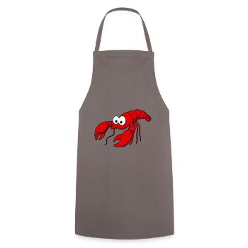 Homard Comic Animal - Tablier de cuisine - gris - Devant - AI Model Male 185 dark (185cm)