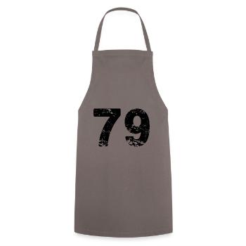 Maillot à 79 numéros - Tablier de cuisine - gris - Devant - AI Model Male 185 dark (185cm)