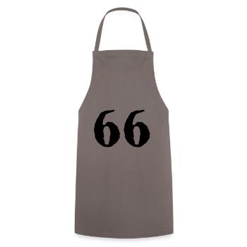 66 number jersey - Cooking Apron - grey - Front - AI Model Male 185 dark (185cm)