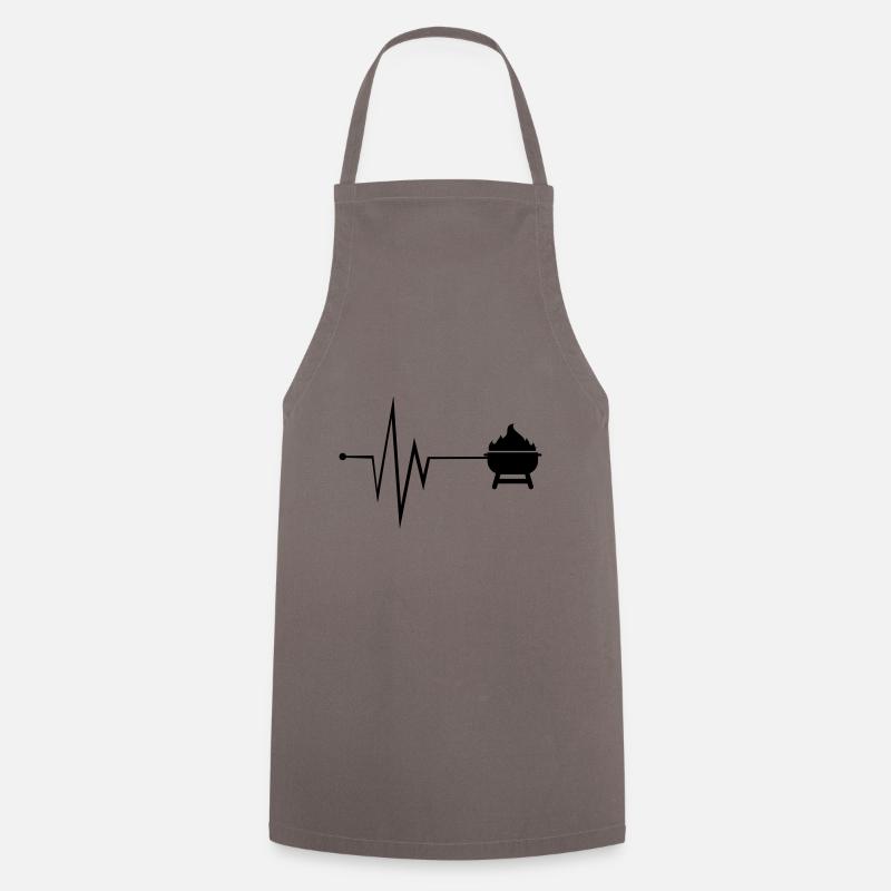Grill Pulse Symbol - Cooking Apron - grey