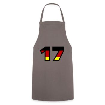 17 Number Germany Jersey - Cooking Apron - grey - Front - AI Model Male 185 dark (185cm)
