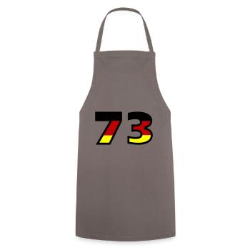 73 Numéro Allemagne Jersey - Tablier de cuisine - gris - Devant - AI Model Male 185 dark (185cm)