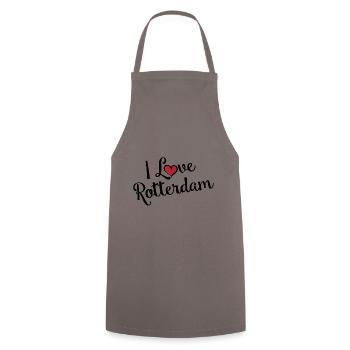 J’adore Rotterdam - Tablier de cuisine - gris - Devant - AI Model Male 185 dark (185cm)