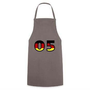 5 Number Germany Jersey - Cooking Apron - grey - Front - AI Model Male 185 dark (185cm)