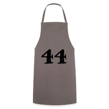 44 Zahl Trikot - Kochschürze - Grau - Vorne - AI Model Male 185 dark (185cm)