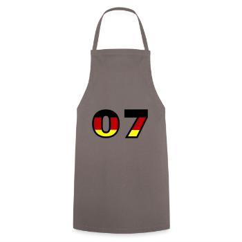 7 Numéro Allemagne Jersey - Tablier de cuisine - gris - Devant - AI Model Male 185 dark (185cm)