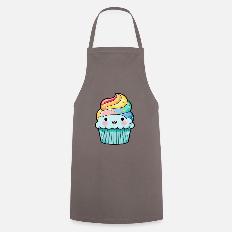 Cupcake Comic Muffin Cake - Tablier de cuisine - gris
