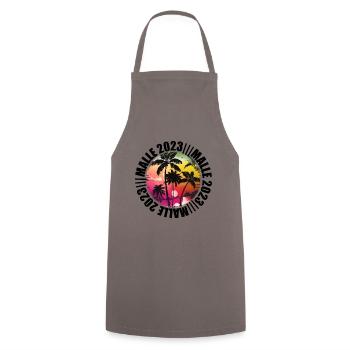 Malle 2023 - Cooking Apron - grey - Front - AI Model Male 185 dark (185cm)