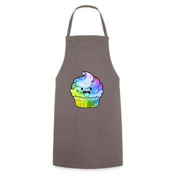 Muffin Comic Colorful - Cooking Apron - grey - Front - AI Model Male 185 dark (185cm)