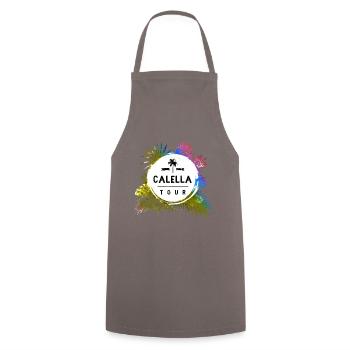Calella Tour Travel Colorful - Cooking Apron - grey - Front - AI Model Male 185 dark (185cm)