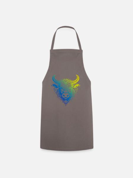 Bulle Mandala Boho - Kochschürze - Grau