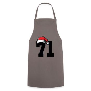 71 Number Christmas - Cooking Apron - grey - Front - AI Model Male 185 dark (185cm)