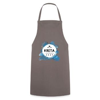 Crete 2024 Colorful - Cooking Apron - grey - Front - AI Model Male 185 dark (185cm)