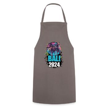 Bali 2024 Reisen Tour Team - Kochschürze - Grau - Vorne - AI Model Male 185 dark (185cm)