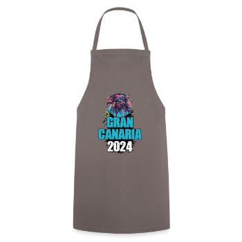 Gran Canaria 2024 Travel Tour Team - Cooking Apron - grey - Front - AI Model Male 185 dark (185cm)