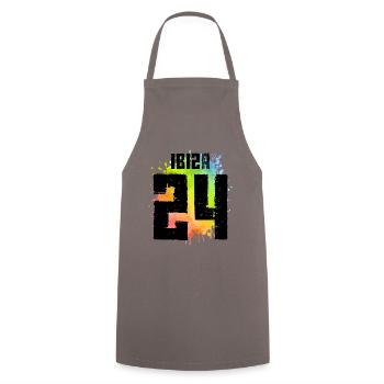 Ibiza 24 Jersey 2024 - Cooking Apron - grey - Front - AI Model Male 185 dark (185cm)