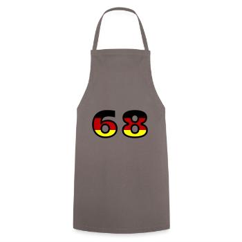 68 Numéro Allemagne Jersey - Tablier de cuisine - gris - Devant - AI Model Male 185 dark (185cm)