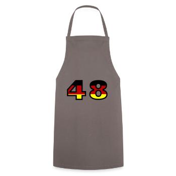 48 Number Germany Jersey - Cooking Apron - grey - Front - AI Model Male 185 dark (185cm)