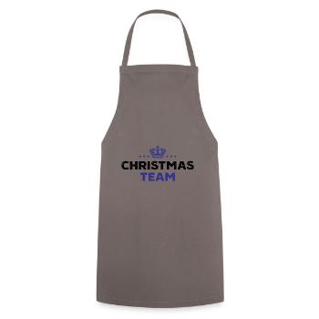 Équipe de Noël - Tablier de cuisine - gris - Devant - AI Model Male 185 dark (185cm)