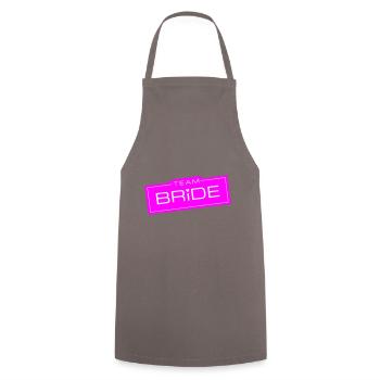 Team Bride Wedding - Cooking Apron - grey - Front - AI Model Male 185 dark (185cm)